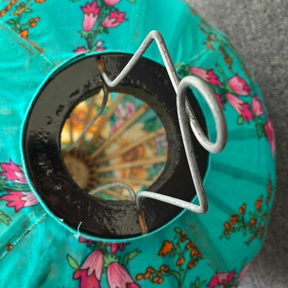 Handmade fabric lantern from Vietnam 14 inches - Picture 4 of 6